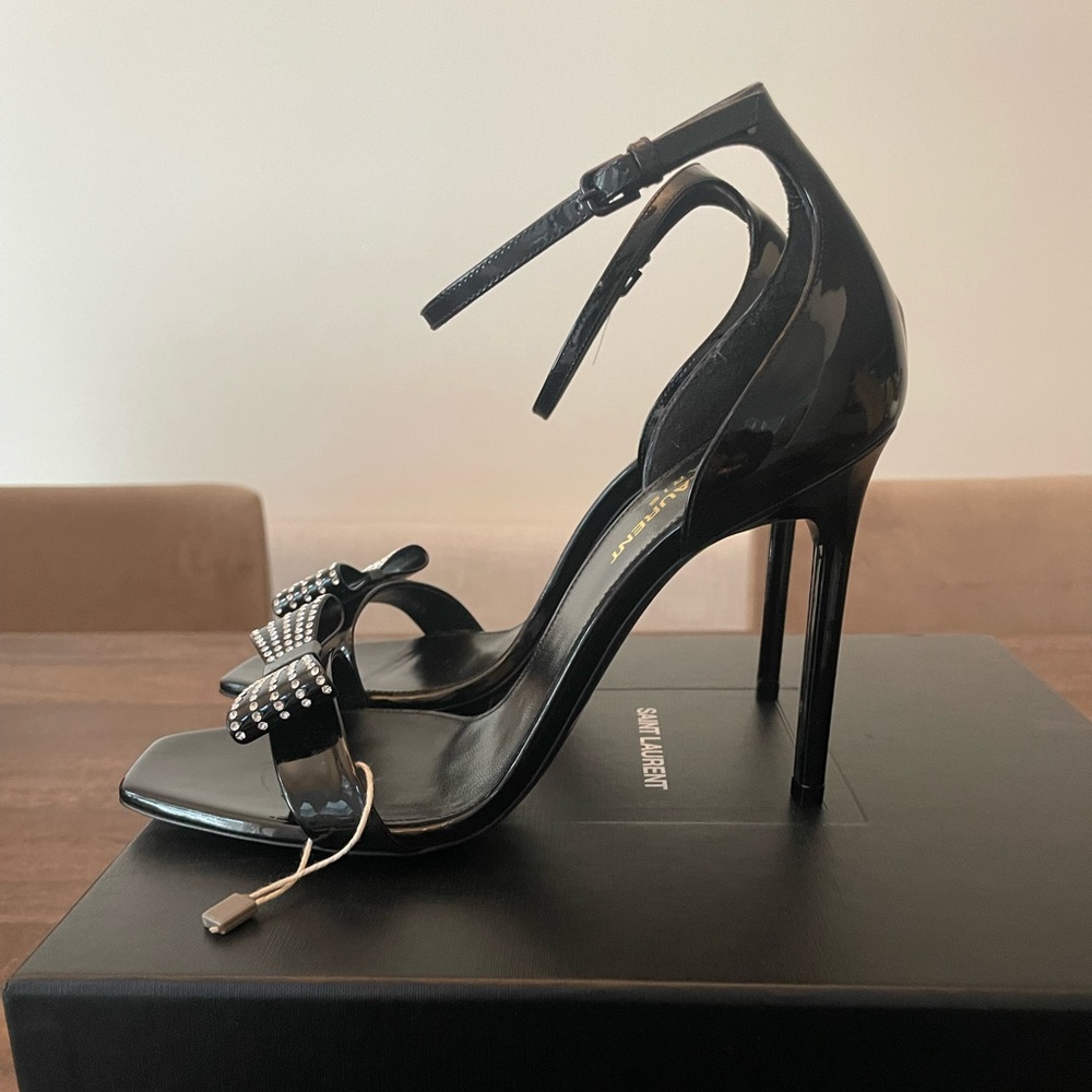 SOLD Saint Laurent Crystal Sandals - Picture 3 of 10